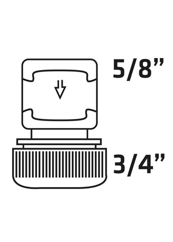 Коннектор (3/4", 65 мм) муфта сквозная двухкомпонентная (22301) Verto (295042347)