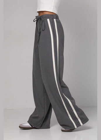 Женские брюки с лампасами на завязке 8905 Lurex (292253031)