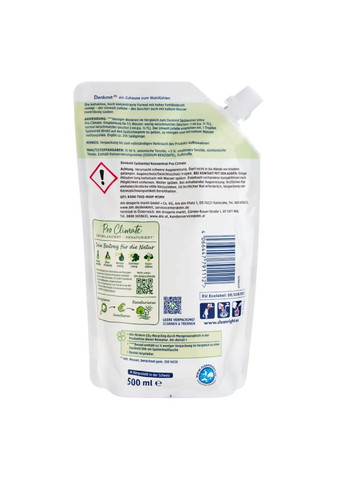 Средство для мытья посуды Pro Climate концентрат, 500 мл – эффективная очистка с заботой об экологии Denkmit (361075040)