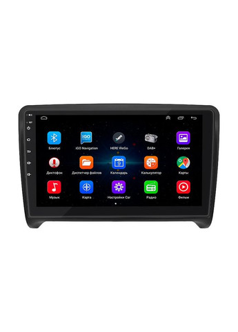 Штатна магнітола для Audi TT II (8J) 2006-2010 екран 9" 1/16Gb/ Wi-Fi GPS Optima 3 шт. Lesko (336195326)
