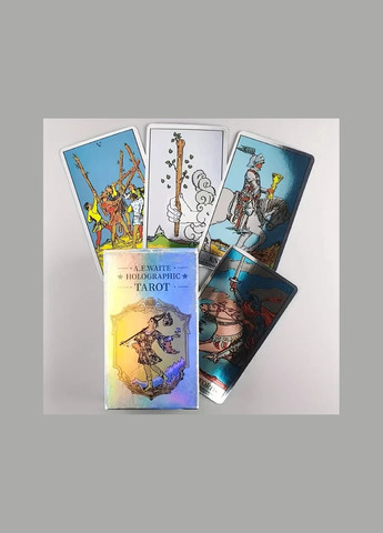 Голографические карты Таро Райдера-Вейта A.E.Waite Holographic Tarot 78 карт Taro (332183701)
