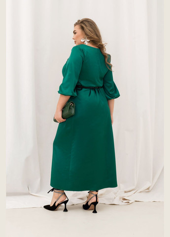 Зеленое вечернее платье Minova однотонное