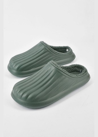 Калоші чоловічі на хутрі кольору хакі Let's Shop (305663542)