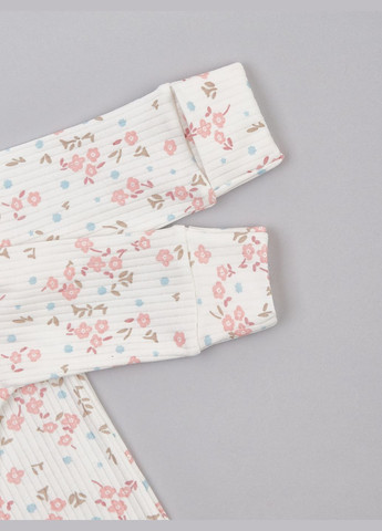 Человечек детский полосатый в розовые цветочки KRAKO (327415224)