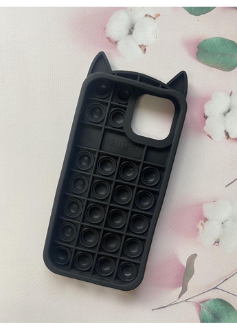 Силиконовый чехол Поп ит Антистресс Поп-Ит Pop It на iPhone 12/12 Pro Попит Котик Creative (359487128)