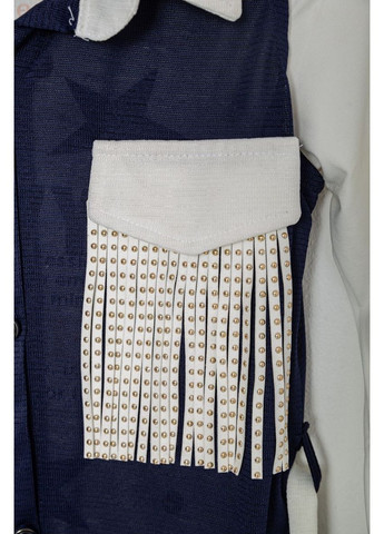 Кардиган в комплекте с лонгсливом для девочек, 247R0565 Ager (368151764)