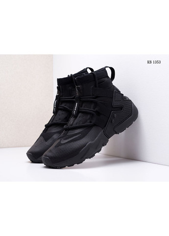Чорні Осінні кросівки чоловічі nike air huarache gripp black найк аір No Brand