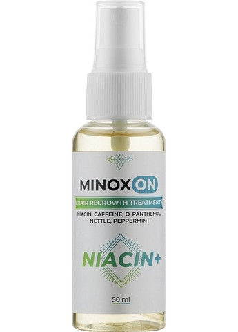 Лосьйон для росту волосся з нікотиновою кислотою Hair Regrowth Treatment Niacin + 100ml (2-951718) Minoxon (369795592)