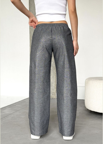 Стильні прямі штани з льону з люрексовою ниткою INNOE Штани (326989383)
