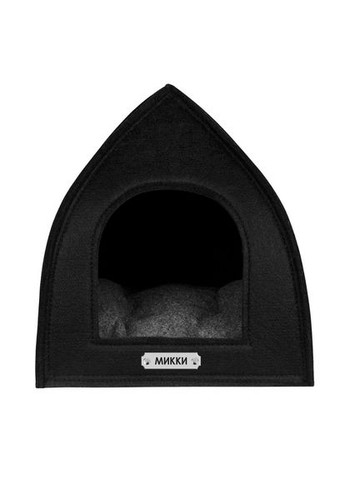 Домик для животных Hutka палатка черная 35*35*36 см 2553 BronzeDog (266423234)