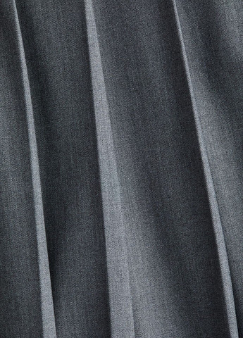 Серая офисная однотонная юбка H&M