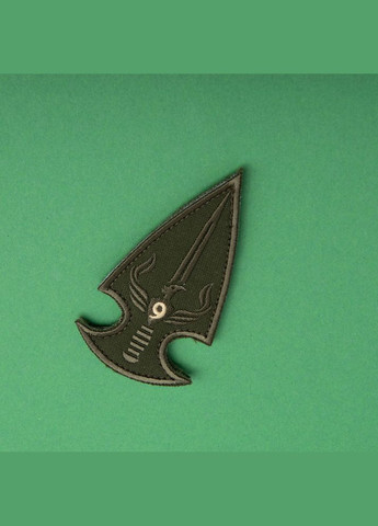 Набір шевронів 2 шт. з липучкою "Батальйон Фенікс, 9 рота", хакі, 5х9 см, вишитий патч, нашивка IDEIA (316592111)