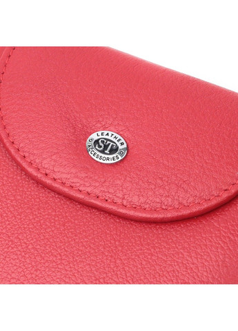 Яркий женский кошелек с монетницей из натуральной кожи 22712 Красный st leather (298111861)
