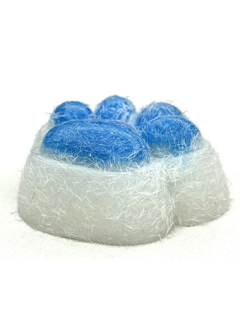 Антистресс-игрушка сквиш «Кошачья лапка» с пушистым покрытием на белой основе, 2 цвета No Brand (308346638)