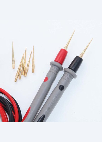 Щупи для мультиметра, тестера MPS-0408 силіконові, змінні тонкі наконечники / 1000В / 20А No Brand (322566768)