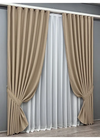 Комплект готовых штор Bagema Rvs № 2075ш 150х270 см 2 шт (33-1271) VR-Textil (400758707)
