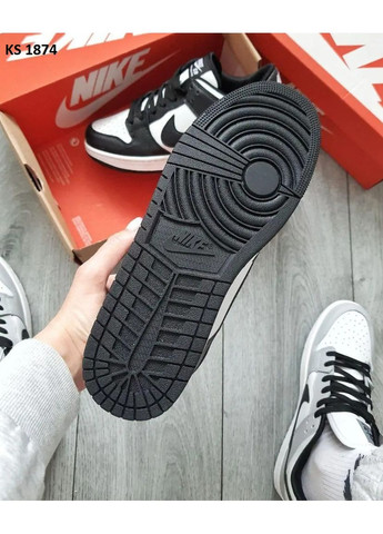 Чорні Осінні кросівки чоловічі nike dunk low sb black white найк сб данк No Brand