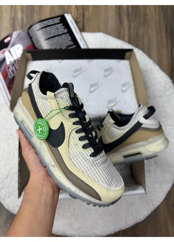 Черные летние кроссовки nike air max 90 terrascape beige black найк аир макс 90 No Brand