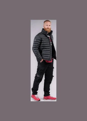 Черная демисезонная куртка bjarne black Thor Steinar