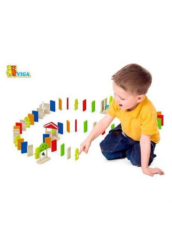 Ігровий набір Доміно, 116 ел. () Viga Toys 51620 (367019835)