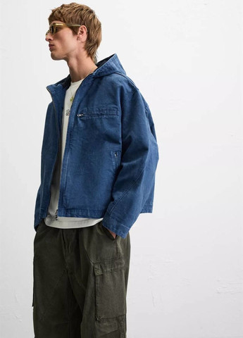 Синя демісезонна куртка Zara