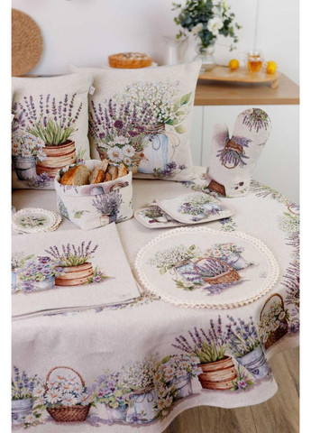 Декоративна наволочка Квіти в склянці 45х45 см для дому весняна подушка гобеленова ProDobro (369378080)