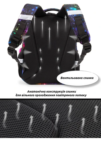 Ортопедический рюкзак с пеналом и мешком 3 в 1 для девочки 38х30х18 см с Тигром для начальной школы (Full 170-64) School Standard (389483046)