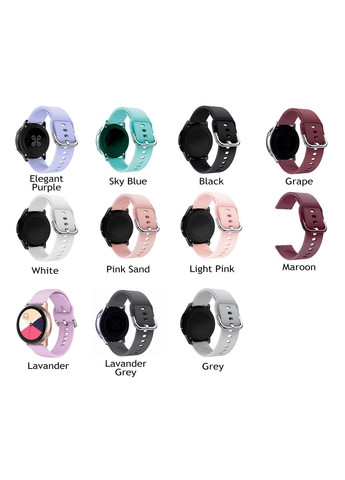 Ремінець Универс 20mm Silicone для Sky Blue Universal Samsung/Amazfit/Huawei (340912751)