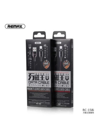 Кабель магнітний RC-158i Lightning Magnets Series 1 метр, що відокремлюється, чорний Remax (328920887)