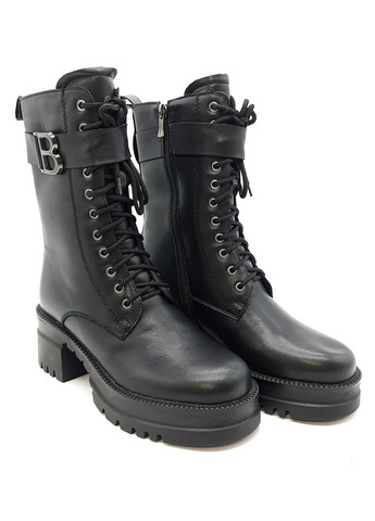 Осенние женские ботинки черные кожаные rf-12-1 25,5 см (р) Raffelli