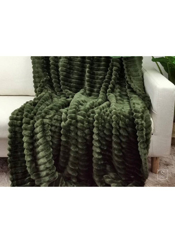 Плед в полоску 130х160 см зеленый Lidl (316037504)