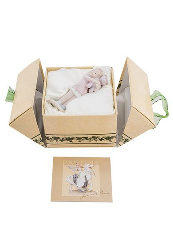 Статуетка порцелянова Дівчинка з іграшкою 11 см 1106376 Pavone (346152794)