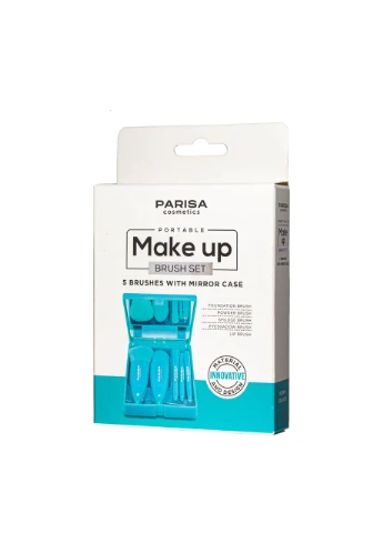 Пензлі для макіяжу в наборі 5 шт Рожеві Parisa Cosmetics (302722858)