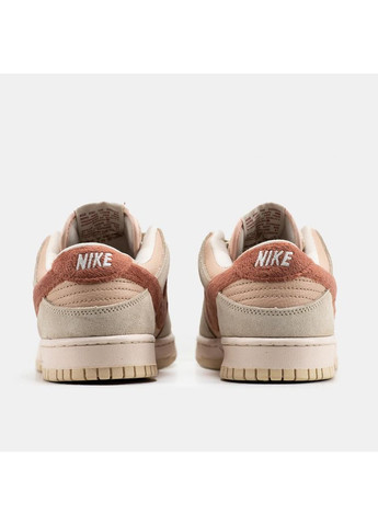 Бежевые демисезонные кроссовки мужские nike sb dunk low terry swoosh найк сб данк No Brand