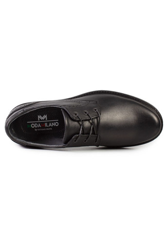 Черные повседневные туфли мужские бренда 9402226_(1) ModaMilano на шнурках