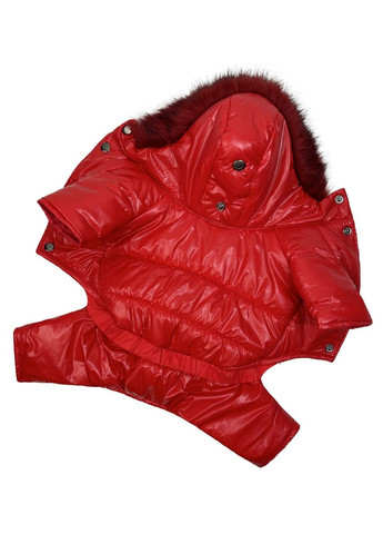 Зимний комбинезон Для собак лакированный красный A-77 Размер 2 Dogs Bomba (370275444)