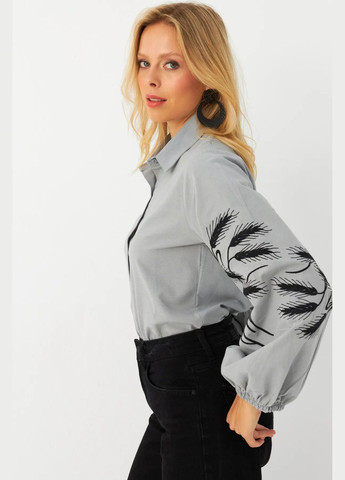 Серая женская вышиванка колоски ESQ (319493450)