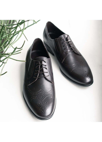 Коричневые кэжуал туфли броги Ikos на шнурках