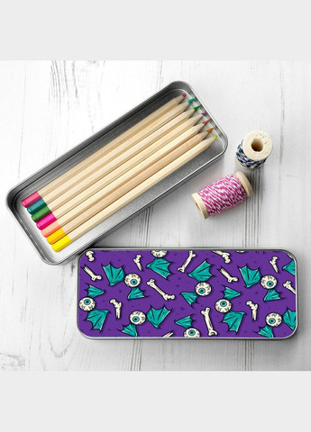 Органайзер для канцелярського приладдя металевий,кейс для дрібниць оголена дівчина 7*18 см Silver No Brand (309154228)