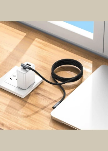 Кабель BU50 elbow magnetic 60W charging data cable TypeC to Type-C 1м Black Borofone (305772455)