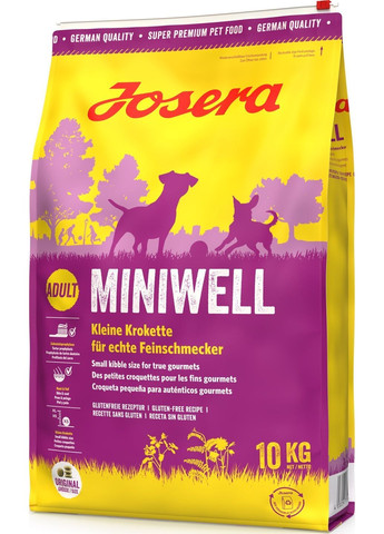 Miniwell Сухий корм для малих порід дорослих собак 10 кг Josera (280901326)