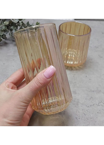 Набор высоких стаканов Дюк 102-537 350 мл 6 шт янтарный Olens (371872899)