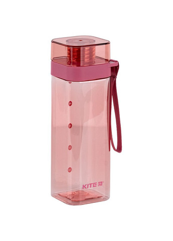 Бутылка для воды 550 мл квадратная розовая Kite (324440357)