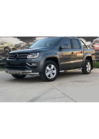 Передній захист F3-08.7 (нерж) для Volkswagen Amarok 2010-2022 рр CAN (389051606)