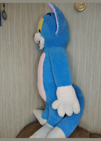 Вязаная игрушка большой кот Том, ручная работа No Brand (304060114)