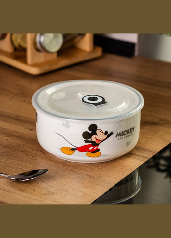 Детская миска для лапши Mickey керамическая 850 мл, белый Yiwu HP-15-11 (303217100)
