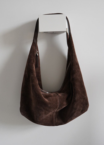 Стильная замшевая сумка-хобо из натуральной кожи One (368791444)