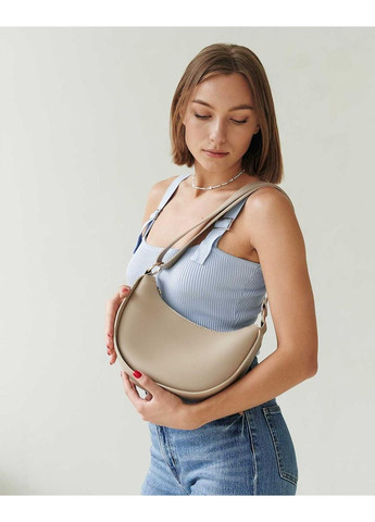 Жіноча сумка крос-боді з одним відділенням на підкладці бежевого кольору «Симона» WeLassie (298569434)