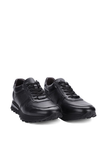 Чорні Осінні чоловічі кросівки mu097a-71-p30/p01 чорний шкіра MIRATON