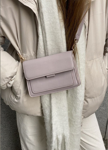 Женская сумка кросс-боди через плечо на три отдела лиловая фиолетовая No Brand (288537187)